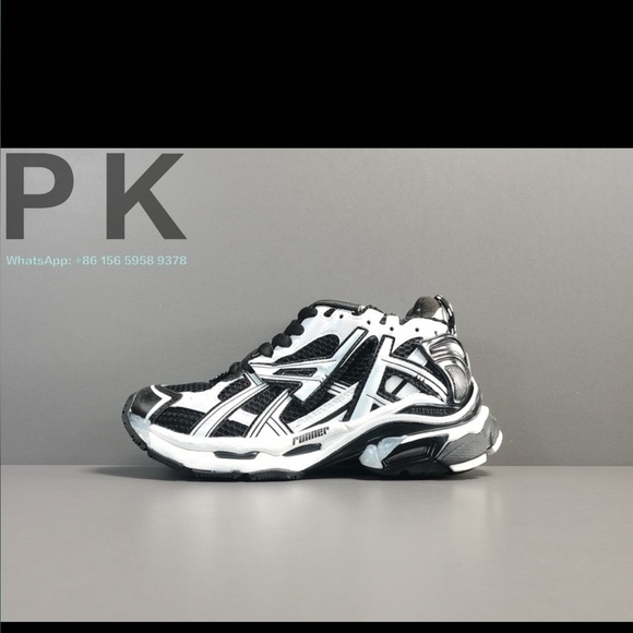 Kids Black and White Sneakers